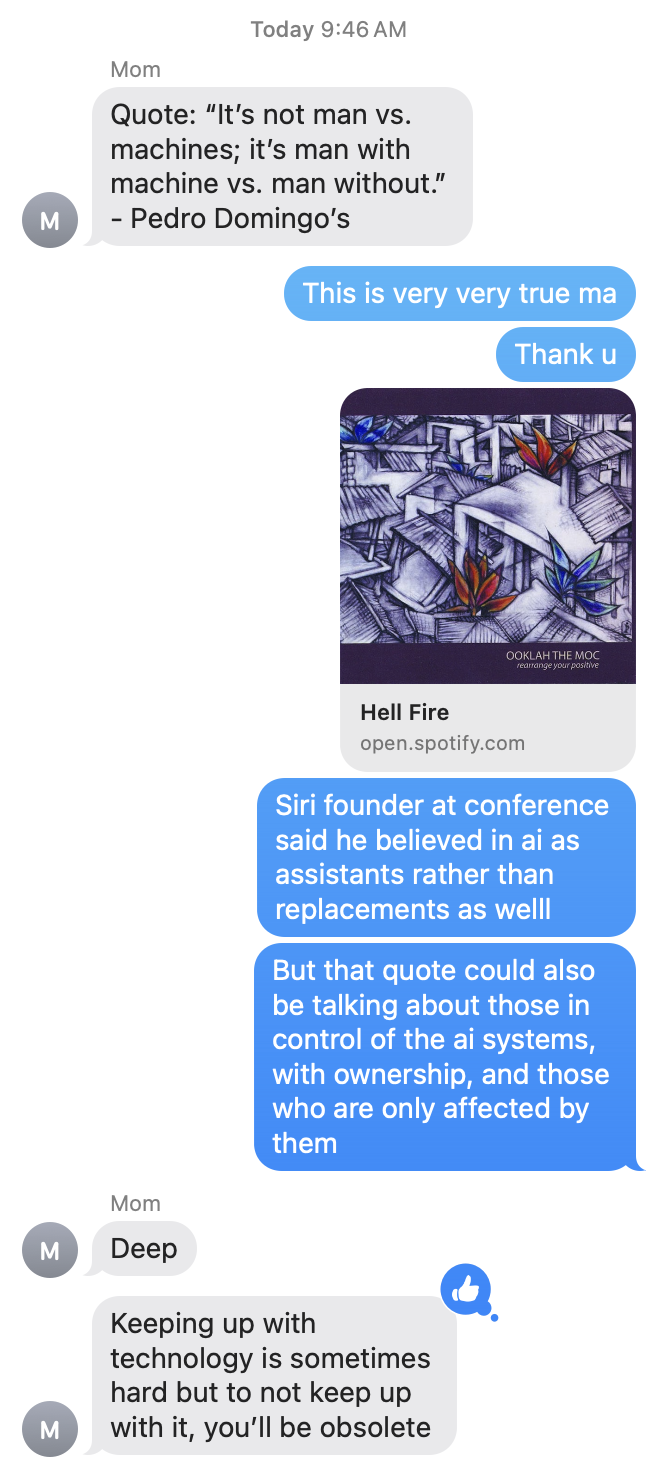 mom quote about ai where did she get it from