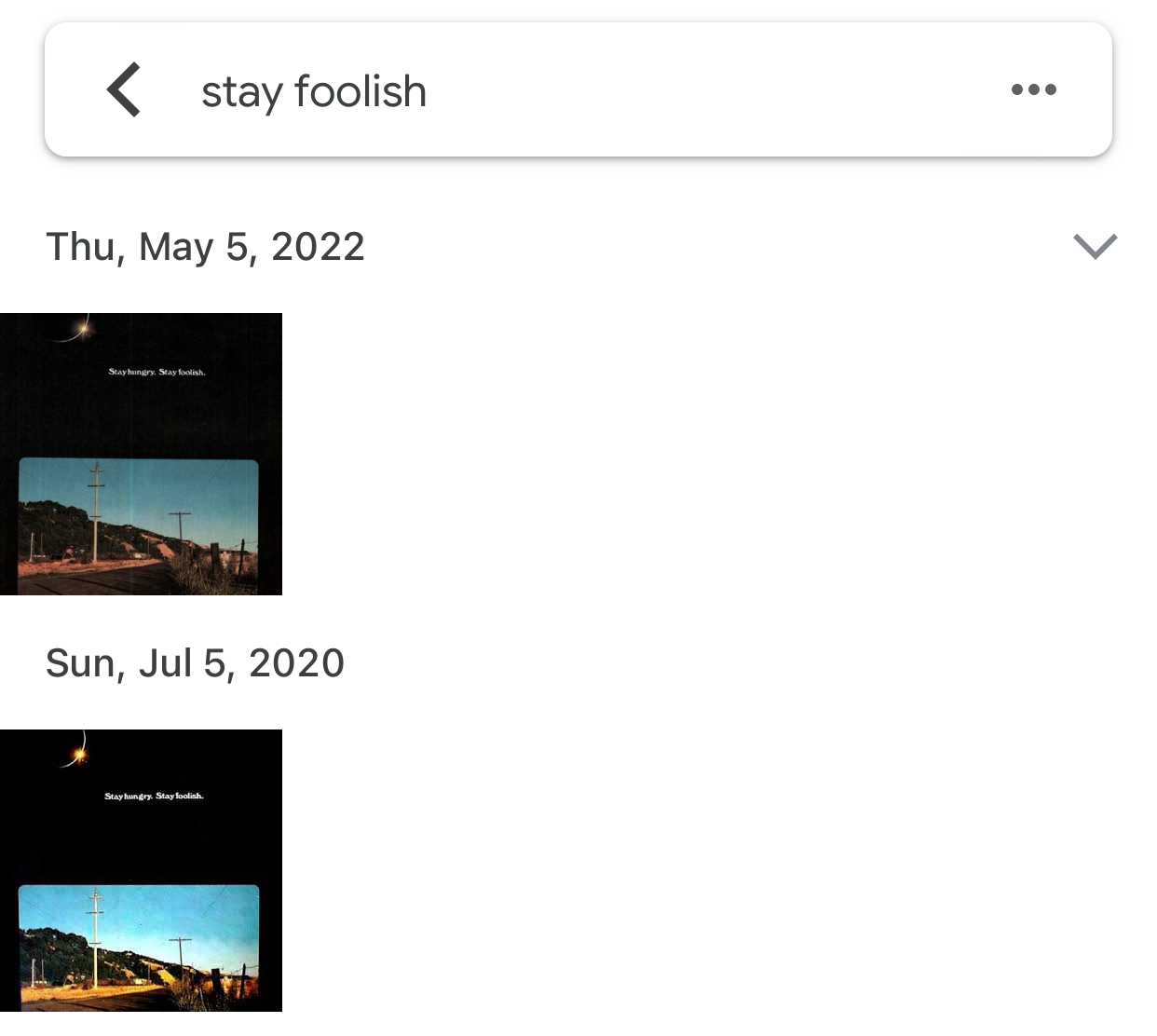 stay hungry stay foolish